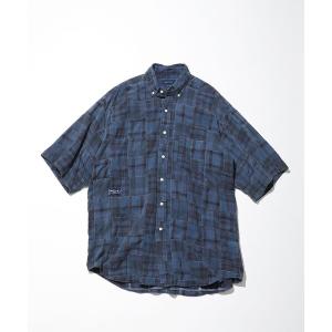 シャツ ブラウス メンズ NAUTICA/ノーティカ Sulfer Dyed Patchwork Madras S/S Shirt “TOO BIG”