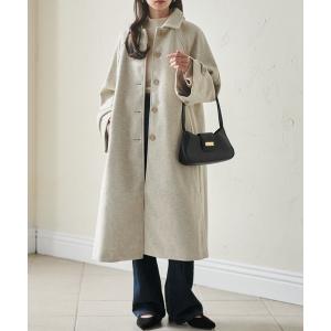 美品♡ダイアグラム エコファー ガウンコート ロング チェスター