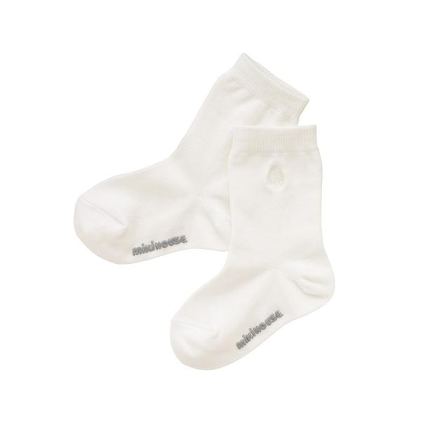 靴下 ロゴ刺繍入りクルーソックス キッズ 子供 男の子 女の子