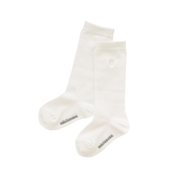 靴下 ロゴ刺繍入りハイソックス キッズ 子供 男の子 女の子