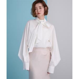 ブラウス シャツ 2wayボウタイブラウス レディース