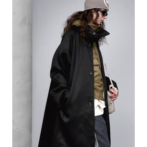 ステンカラーコート TRカルゼ ビッグシルエットスタンドカラーコート「ENDER