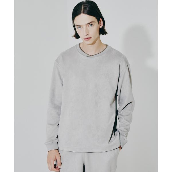 トレーナー スウェット シルキー ネオ スエード プルオーバー クルーネック スウェット メンズ