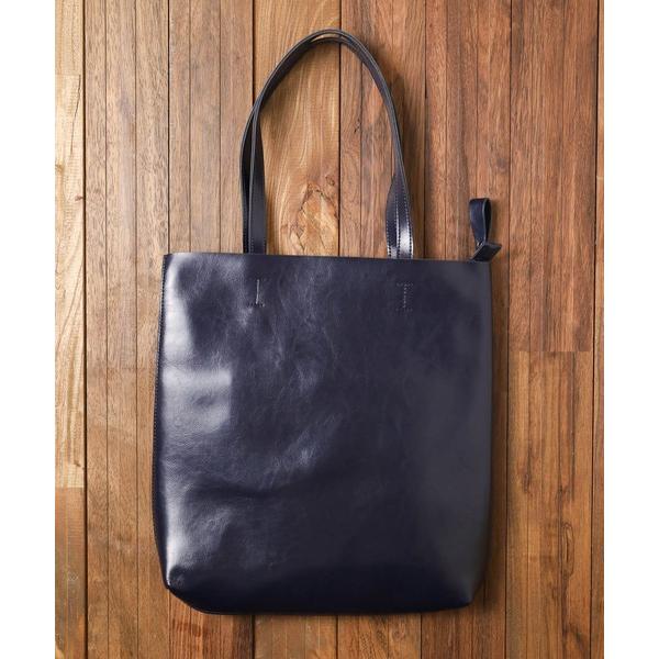 トートバッグ 「ソリッドスクエア」レザートート レディース メンズ