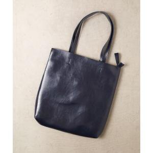トートバッグ ソリッドスクエアレザートート メンズ レディース
