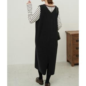 ワンピース ジャンパースカート アンチピリングニットジャンパースカート
