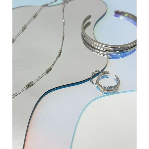 指輪 リング 2連チェーンリング レディース