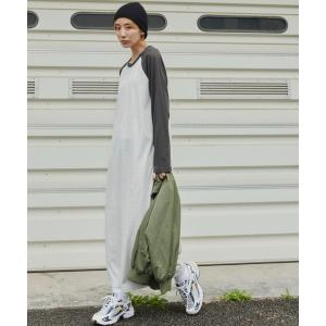 ワンピース ラグランスリーブBIGワンピース レディース