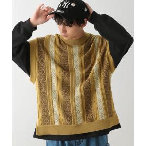 ベスト レトロジャガードニットベスト