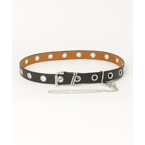 ベルト 「ARULE/アルール」チェーン付きレザーライクベルト「Y」「CN」 メンズ レディース