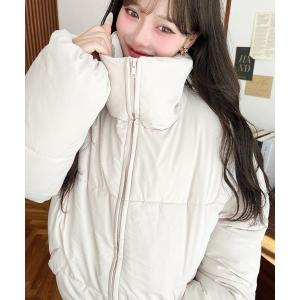 ダウンコート ダウンジャケット 「累計販売枚数1万枚突破！」エコダウンスタンドカラーオーバーサイズブルゾン レディース｜ZOZOTOWN Yahoo!店