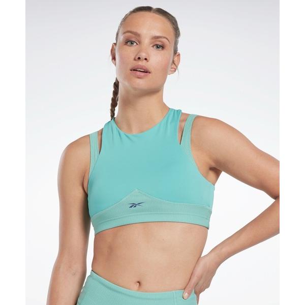 タンクトップ ノースリーブ レズミルズR リブ クロップド タンク トップ  / Les Mills...