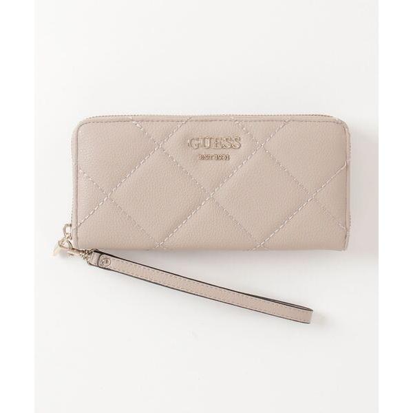 財布 GUESS/ゲス キルティングアラウンドZIPウォレット レディース