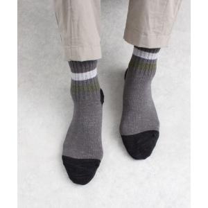 靴下 PAPER STRIPE SHORT SOCKS メンズ レディース
