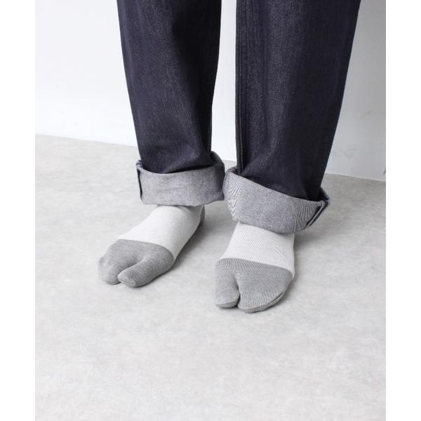 靴下 PAPER COLOR BLOCK TABI ANKLE SOCKS / 和紙混足袋アンクルソ...