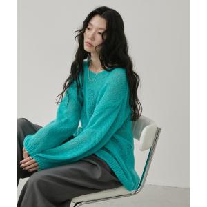 ニット モヘアライクルーズニット