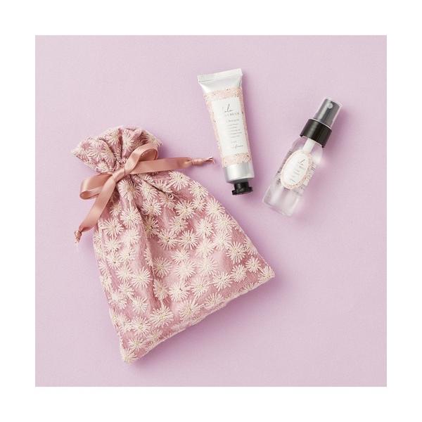 ボディクリーム ルル ハンドクリームギフトセット フラワー S ピンク 2個セット 女性 贈り物 プ...