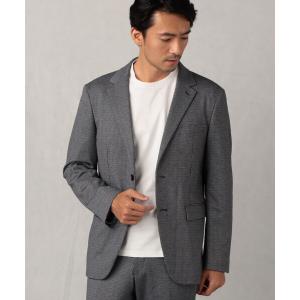 スーツ ジャケット マイクロハウンドトゥースジャージー　セットアップジャケット