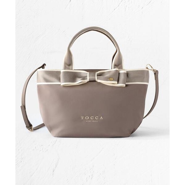 トートバッグ BICOLOR RIBBON TOTE トートバッグ レディース