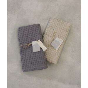 タオル コットンワッフルバスタオル