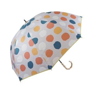 傘 完全遮光 UVカット100% 日傘 晴雨兼用 ショート傘 デザインシリーズ 手書き水玉柄