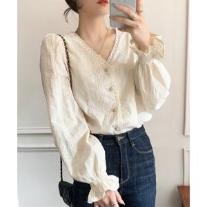 ブラウス シャツ 刺繍ブラウス レディース