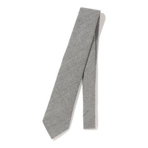 ドレイクス Drake's 日本製 シルクソリッドネクタイ シルバー