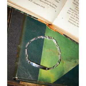 ブレスレット SILVER925 CHAIN BRACELET フィガロプレートシルバーチェーンブレスレット メンズ レディース
