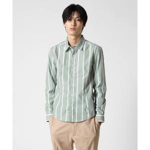 シャツ VANQUISH / ヴァンキッシュ ジャパンメイド ストライプ スリムフィットシャツ メンズ