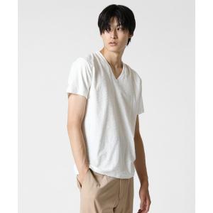 tシャツ Tシャツ VANQUISH/ヴァンキッシュ ジャパンメイド パイル Vネック 半袖Tシャツの商品画像