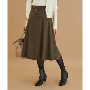 スカート ラナテックハイウエストフレアスカート