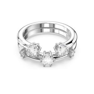 Swarovski ⭐︎ シルバー色 重ねリング クリスタル装飾 Amazon | [スワロフスキー] リング レディース 指輪 11号