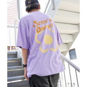 tシャツ Tシャツ メンズ フラワーバックプリントＴシャツ