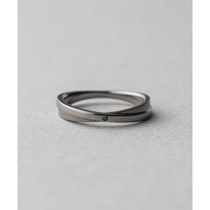 指輪 リング 「シェア」 ブラックダイヤモンド クロス リング メンズ