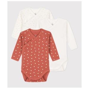 ベビー服 長袖あわせボディ３枚組