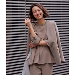 シャツ ブラウス ストレッチ 袖コンシャスブラウス