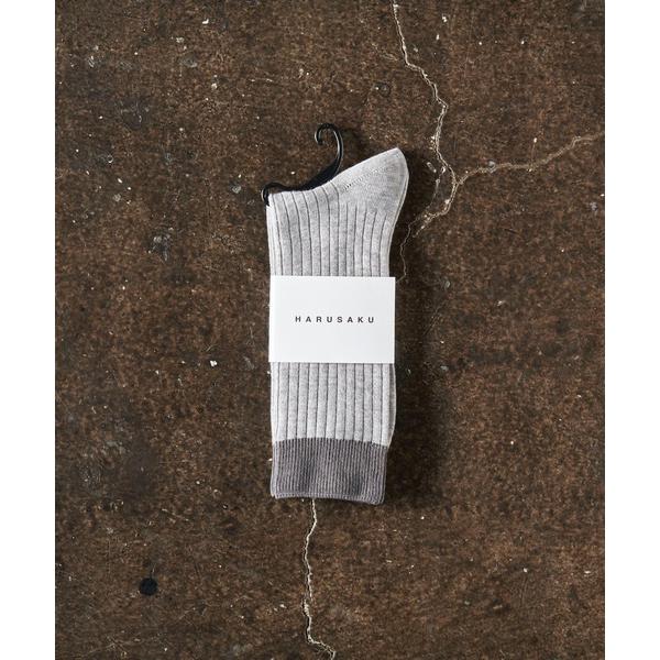 靴下 HARUSAKU CC:Mens RIB bicolor socks/メンズ リブ バイカラー...