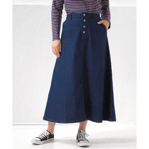 スカート デニム デニムロングスカート レディース