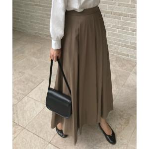 スカート フェイクレザープリーツスカート レディース