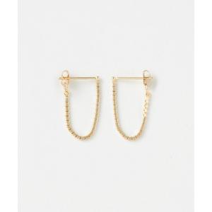 ete（エテ） ピアス ペタルチェーン フリンジ ピアス レディース