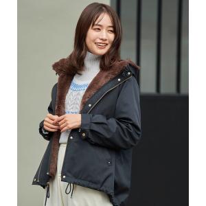 ベスト 「3WAY」理想の着回し叶うふんわりマンパ（フェイクファーベスト付） レディース