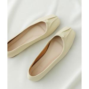 シューズ バレエシューズ ギャザーフラットシューズ