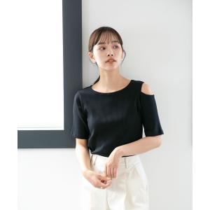 tシャツ Tシャツ レディース LB.04/ショルダースリットリブカットトップス｜zozo