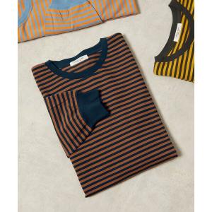 tシャツ Tシャツ ビックシルエットボーダーロングスリーブTシャツ