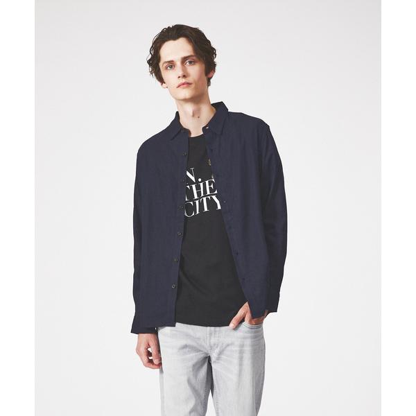 シャツ 「トロミリネン」スタンダード 長袖シャツ メンズ レディース