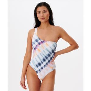 水着 「RIP CURL リップカール」レディースワンピース/水陸両用タイダイプリントワンショルダーワンピース(水着) レディース
