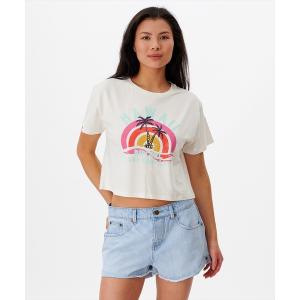 tシャツ 「RIP CURL リップカール」レディースプリントクロップTシャツ レディース