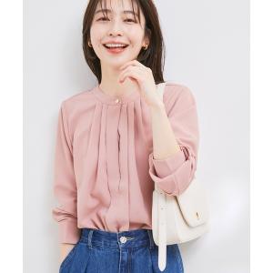 シャツ ブラウス フロントタック長袖ブラウス