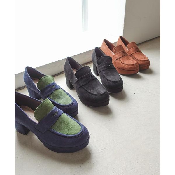 ローファー ストーム付ヒールローファー/TM22474 レディース