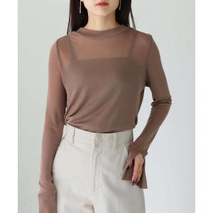 tシャツ 「shemoshelly」WEB限定前後2WAYスリットスリーブシアートップス レディース